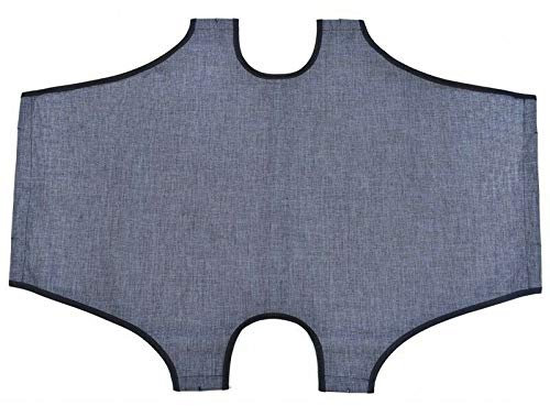 Leopet Lona de repuesto para cama de perro, plegable, de tela Oxford impermeable, antiarañazos y de alta resistencia (55 x 90 cm, gris)