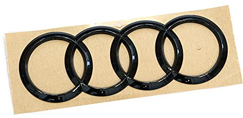 Audi 80F853742AT94 Ringe Logo Black Edition Emblem Blackline, schwarz, nur für Sportback
