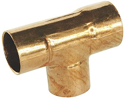 SOMATHERM FOR YOU, Té réduit cuivre à souder triple femelle pour tube Ø22-16-22, sachet de 2 pièces, idéal pour raccordements plomberie eau chaude/froide