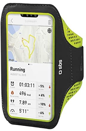 SBS Sport-Armband für Mobiltelefone bis zu 6,7, XXXL-Armband mit Touchscreen, Loch für kabelgebundene Kopfhörer, Schlüsseltasche