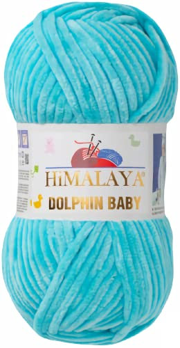 Strickfein Himalaya Dolphin Baby Wolle Garn Baumwolle Strickwolle zum Stricken häkeln (80335 Mint)