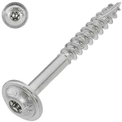 Tellerkopfschraube Edelstahl A4 mit ETA Zulassung 6 x 30 mm, TX25, 100 Stück