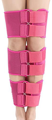 O/X Beintyp-Korrekturgürtel Haltungskorrektor, Klopf-Knieorthesen, Knock-Knie-Valgus-Deformität-Bogen-Beinband, Beinhaltungs-Korrekturgürtel, gerader Gürtel für Kinder und Erwachsene,Pink,L