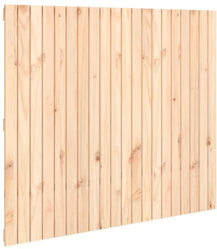 vidaXL Wand Kopfteil Bettkopfteil Betthaupt für Bett Schlafzimmerbett Bettzubehör Holzkopfteil Wandmontage 127,5x3x110cm Massivholz Kiefer