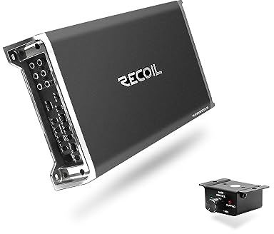 RECOIL RED1800.5 Amplificador Coche 5 Canales Clase D 1800W Subwoofer