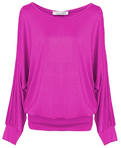 Van Der Rich ® - Maglione Oversize - Donna (ML-Fucsia, M)