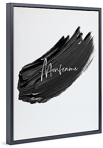 Monframe Schattenfugenrahmen - 40x60 cm - Schwarz - für Leinwandbilder auf Keilrahmen - Leerrahmen ohne Glas und Rückwand
