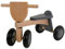 Bandits & Angels Vintage Rider Grey Natural Laufrad Holz ab 1 Jahr – Für Jungen und Mädchen – Holzlaufrad Grau – Vierrad – Geräuscharme und kratzfreie Räder