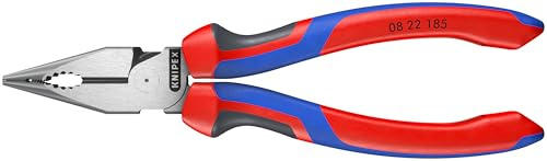 KNIPEX Tools 08 22 185 Needle-Nose Combination Pliers, 7-1/4