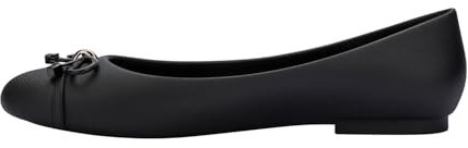 Melissa Doll V Ballet Flats for Women, Black, 6 UK
