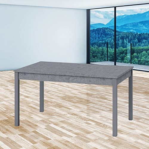 Ausziehbarer Tisch 110x70 cm Farbe Zement - Florenz