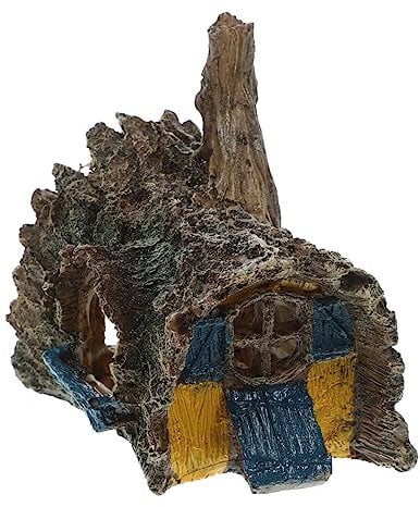 BESPORTBLE Fish and Shrimp Hideout House Aquarium Betta Fish Ornament Aquarium Decoration Betta Fish Hideaway Glass Fish Bowl Ornaments Decoration Home Decoration Resin Pirate Statue