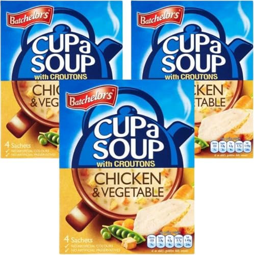 Cup A Soup Bundle With Batchelors Chicken & Vegetable With Croutons 110g (3 Pack)