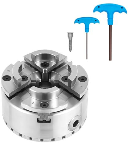 4 Backen Drechselbank Spannfutter Selbstzentrierendes Backenfutter Drechselfutter Zentralverstellbare für Drehmaschine M33