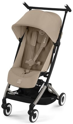 CYBEX Gold Kinderwagen LIBELLE mit Einhand-Gurtsystem, Von ca. 6 Monaten bis ca. 4 Jahre (max. 22 kg), Ultraleicht (nur 6 kg), Almond Beige