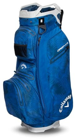 Callaway Golf ORG 14 HD Sac Chariot étanche 2025, Palmiers Bleu/Gris