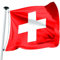 FLAGLY Bandiera svizzera di alta qualità, 100 x 100 cm, in poliestere 115 g/m², robusta e resistente alle intemperie, con occhielli (100 x 100 cm, Svizzera)