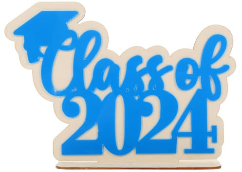 BESPORTBLE Abschlussparty Dekoration Kreative Holzmittelstücke Für Layouts Leicht Für Abschlussfeiern Innen Und Außenbereich Fröhliche