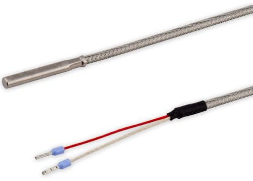 Tmonit - PT1000 Rauchgasfühler Temperaturfühler mit GLS-Leitung | bis 600°C | 1-5 Meter | Temperatursensor Fühler Kabelfühler | Made in Germany
