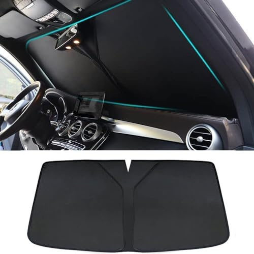 FBVVYTK Parasol para Parabrisas de Coche, para Renault Clio 4 IV 2012-2019 Parasol Coche Delantero Plegable con Anti UV Rayos Y Aislamiento Térmico