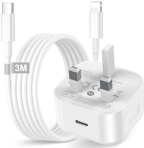 iPhone Charger Fast Charge, 20W Fast iPhone Charger Plug and 3M USB C to Lightning Cable for iPhone 14 13 12 11 Pro Max Mini/X/XS/XR/SE/8 Plus, USB C Plug charger iphone Fast Type C Power Adapter