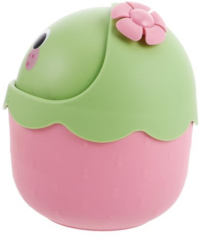 YARNOW Basura de Fresa Decorativo para Escritorio de Residuos Portátil para Oficina y Habitación Infantil Práctico