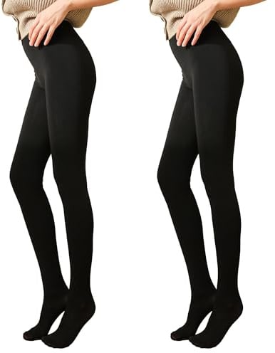 L&K-II Collant termici da donna con fodera interna, invernali, caldi, opachi, senza cuciture, per lo sport, multicolore, 4152