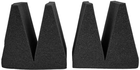 LIGIGWASH 2 Stück Schalldämpfende Schwämme aus Schwamm mit Pyramidenform Nachhall und Flatterechos für Decken und Zuhause zur Schalldämmung
