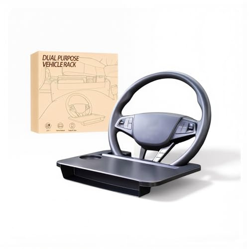 Bandeja para Volante de Coche, para Renault Fluence/Fluence Z.E. Sedan 2009-2025 Banco de Trabajo Multiusos montado vehículo Caja Almacenamiento para Coche, Dos en uno