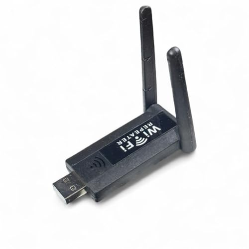 Repetidor WiFi USB, extensor de amplificador de señal inalámbrico de 2.4G 300Mbps con antenas duales, extensión de enrutador de largo alcance