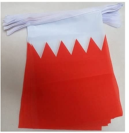 AZ FLAG Bahrain Bunting 6 m 20 flags Light Polyester 21x15 cm