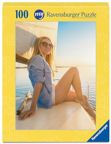 Ravensburger Fotopuzzle - 100 Teile Puzzle zum Selbstgestalten - personalisierte Fotogeschenke für Kinder und Erwachsene (Gelbe Pappschachtel/Hochformat)