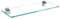 bijon Glasregal Glasablage Wandregal Glas Bad-Regal Glas Badezimmer Regal Badablage Ablageregal - 8mm Hartglas, 30 x 12 cm, Klarglas + Halterung G - Edelstahl Optik