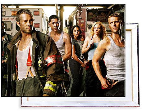 Unified Distribution Chicago Fire - 80x60 cm Kunstdruck auf Leinwand • erstklassige Druckqualität • Dekoration • Wandbild