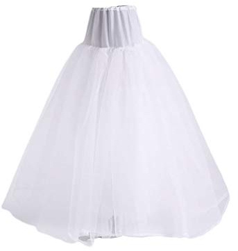 planuuik 3 Couches Dur Net Soutien Doux sans Cerceau Robe de mariée Moelleux Jupon mariée Mariage Doublure Jupe Dames Femmes Jupes