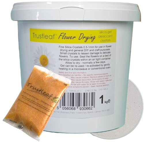 Trustleaf 1kg / 2.2lbs TUB Flower Drying Granular Silica Gel Crystals 0.5-1mm Grain Sand