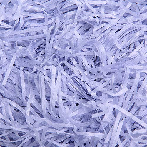 ManYing 200 Gramm Raffia Geschreddertes Papier Shred Papier für Präsentkörbe Geschenk Füllung Geschenk Hamper Ostergras Deko,Schwarz NC001 (lila)