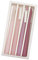 4 Stück Romantischer Rosenduft, rosa Farbverlauf, Duftkerzen, rauchfreie Kerzen, lange Kerzen, wachsfarben, Stabkerzen für Dekoration, Hochzeit, Festival und besondere Anlässe, 25,4 cm