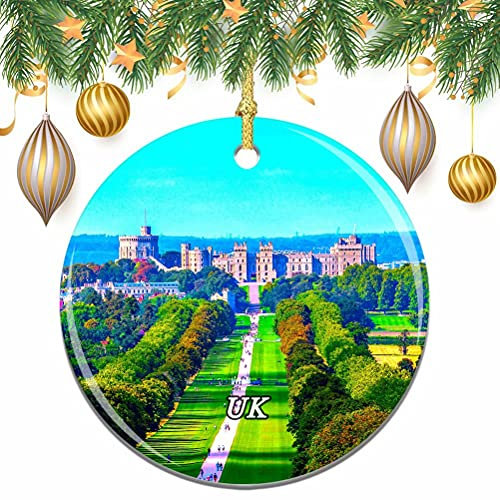 Regno Unito Inghilterra Windsor Great Park Natale Albero di Natale Ornamento Decorazione Matrimonio Ciondolo Appeso Decorazione Città Viaggio Souvenir Collection