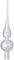 Inge-glas Christbaumspitze 26cm | Weihnachtsbaumspitze aus Glas | Hochwertige Spitze für den Weihnachtsbaum Weihnachten (Weiß Matt | Just White)
