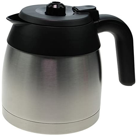 Generisch Isolierkanne, 1000 ml, Silber, kompatibel mit Krups SS-202748 KM305D10, KT4208 ProAroma Kaffeemaschine