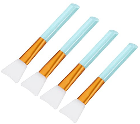 sourcing map Silicone Epoxy Brushes Blue Applicator DIY Brush for Making Epoxy Tumbler, Pack of 4