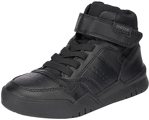 Geox J Perth Boy F Sneaker, Black, 36 EU