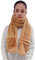 Lina & Lily Damen Winter Kunstpelz Schal mit Taschen (Camel)