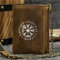 NMVAWIPT Geldbeutel für Herren mit RFID-Schutz, Einzigartig Wikinger Symbol - Portemonnaie Herren Portmonee Geldbeutel Kartenetui Karten Etui Slim Wallet Vintage Bräune,Braun,Viking Compass
