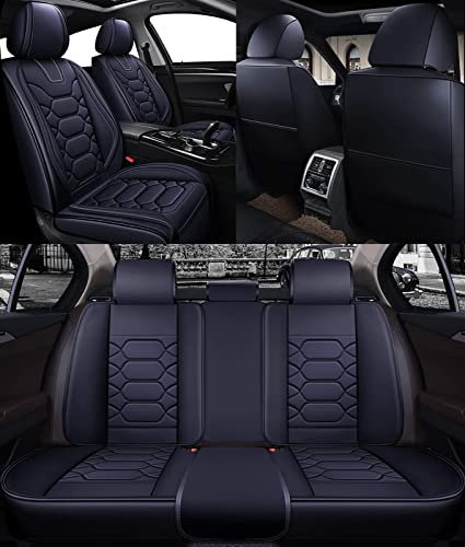 Beunia Autositzbezüge passend für Audi A6 C7 4G Avant A6 C7 4G Allroad A6 C8 Avant A6 C8 Allroad Universal Auto Zubehör schwarz