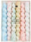 Spiralkerzen Set 18,5 cm, marmoriert