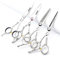AXEMOORE Porfessional Linkshänder Friseurschere 6 Zoll Edelstahl Haarschneideschere für Damen & Herren… (4-teiliges Set)