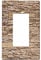 Rustic Rocks - Placa de pared decorativa de ladrillo para interruptor de luz, atenuador, receptáculo