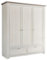 Marbella Babyzimmer Kleiderschrank in Sibiu Lärche Optik, Nelson Eiche Optik - Vielseitiger Drehtürenschrank im Landhausstil mit viel Stauraum - 174 x 200 x 60 cm (B/H/T)